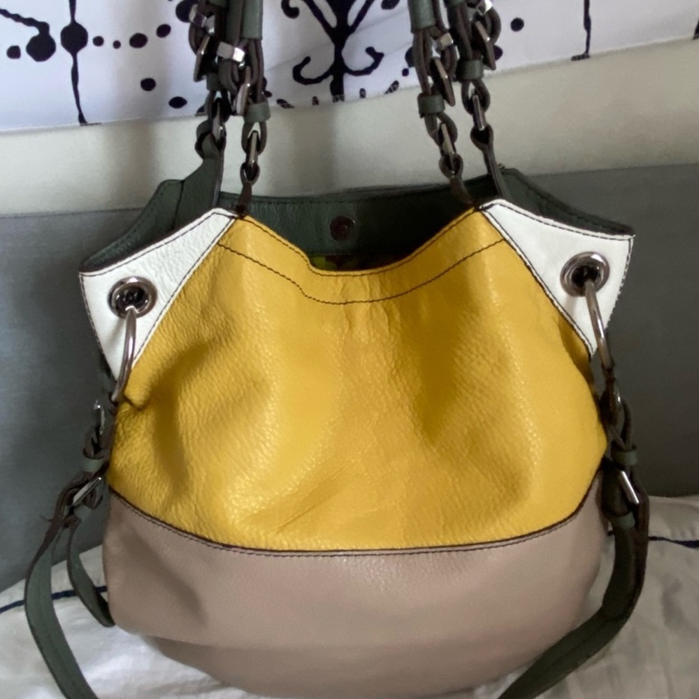 orYANY Yellow and Tan Shoulder Bag